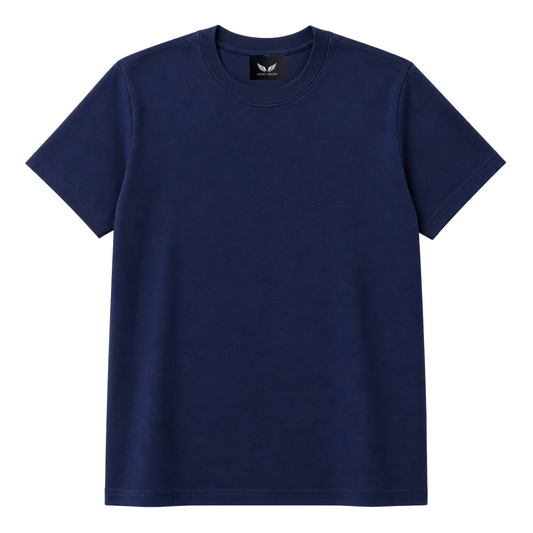 POLO MANGA CORTA AZUL ACERO