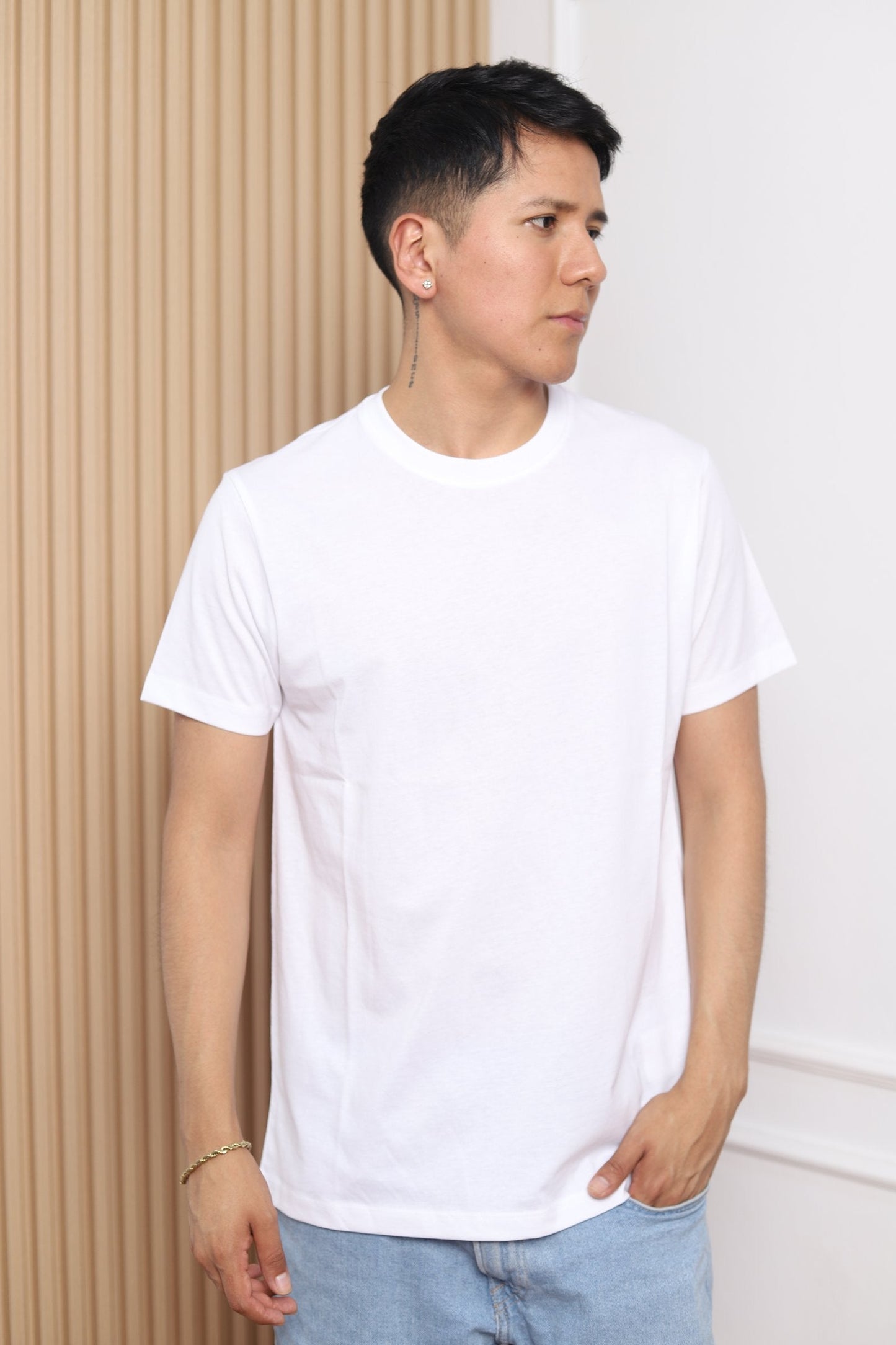 Modelo polo blanco 30/1