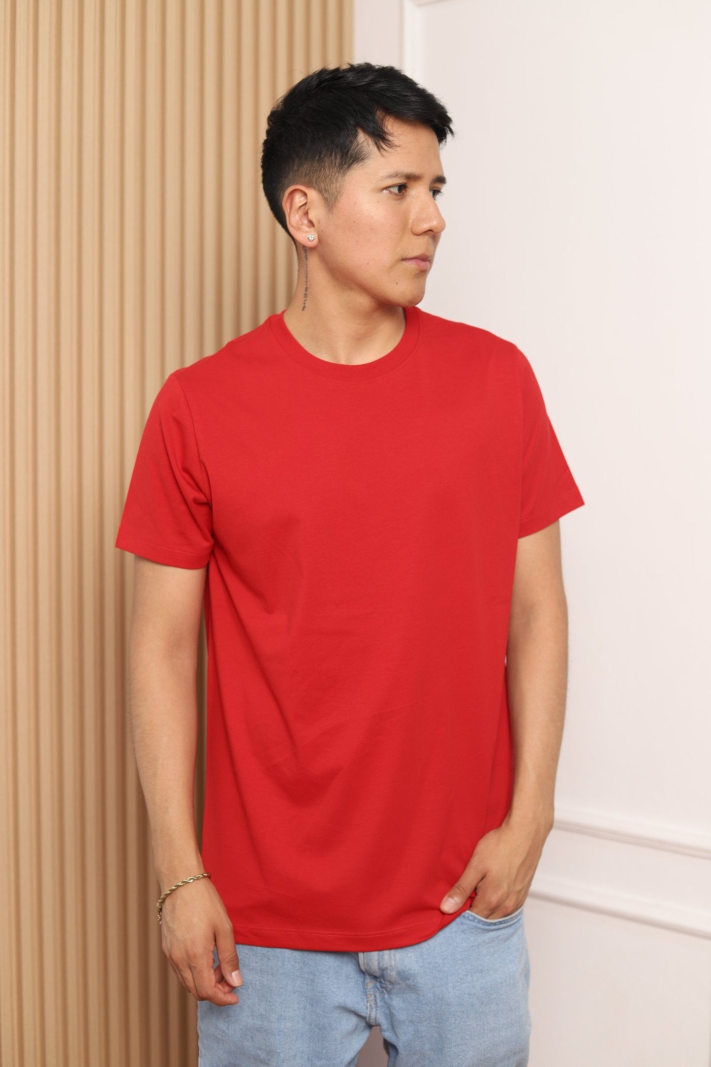 Modelo polo manga corta rojo 30/1