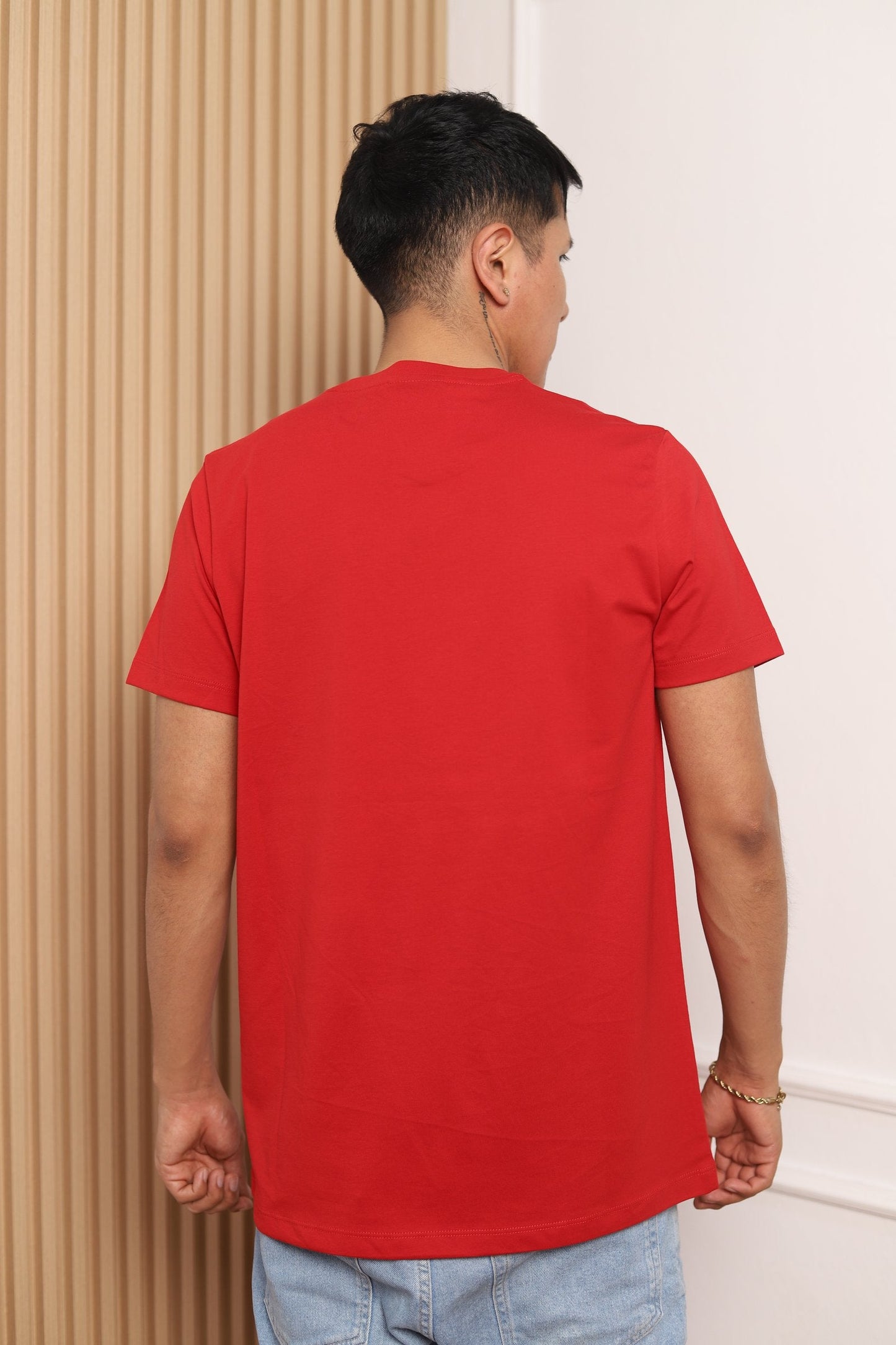 Modelo polo manga corta rojo 30/1